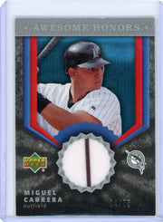 Miguel Cabrera 2004 Upper Deck Awesome Honors relic #'d 04/75