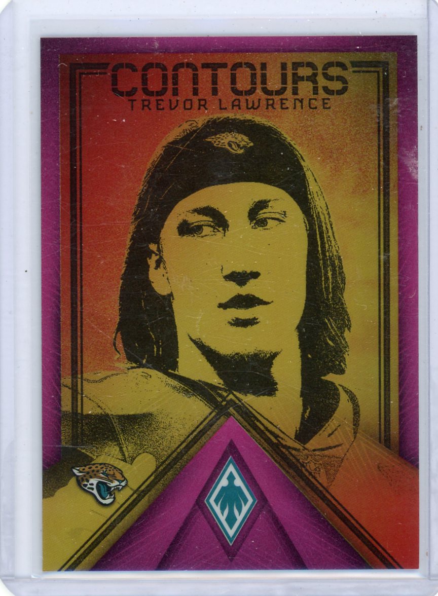 Trevor Lawrence 2022 Panini Phoenix Contours pink #'d 170/175