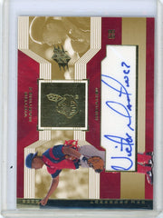 Victor Martinez 2002 Upper Deck SPx Prospect cut autograph
