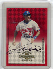 Vladimir Guerrero 1998 Donruss Signature Series autograph red