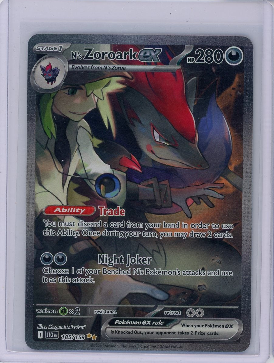 N's Zoroark ex 2025 Pokemon Journey Together Special Illustration rare holo 185/159