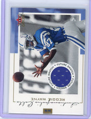 Reggie Wayne 2001 Fleer Genuine Future Watch Future Swatch relic #'d 0819/1000