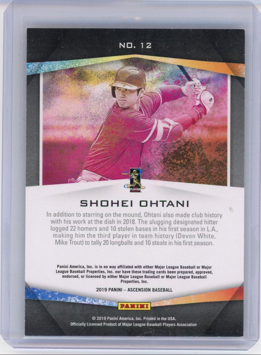 Shohei Ohtani 2019 Panini Ascension #'d 06/25