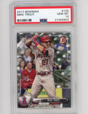 Mike Trout 2017 Bowman #100 PSA 10