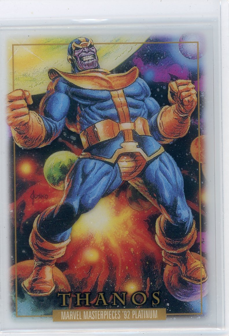 Thanos 2024 Marvel Masterpieces '92 Platinum Clear Cut #83