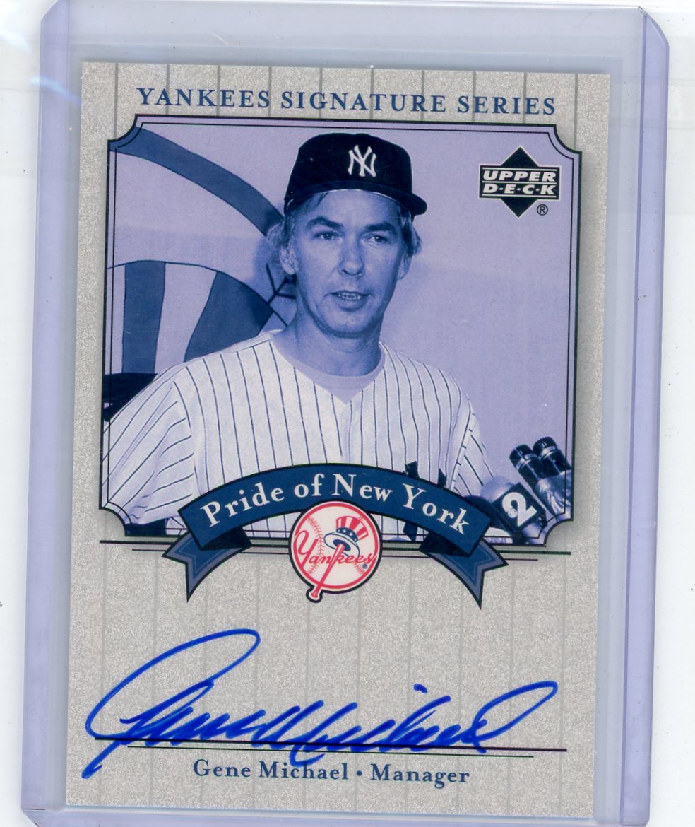 Gene Michael 2003 Upper Deck Yankees Signature Series autograph
