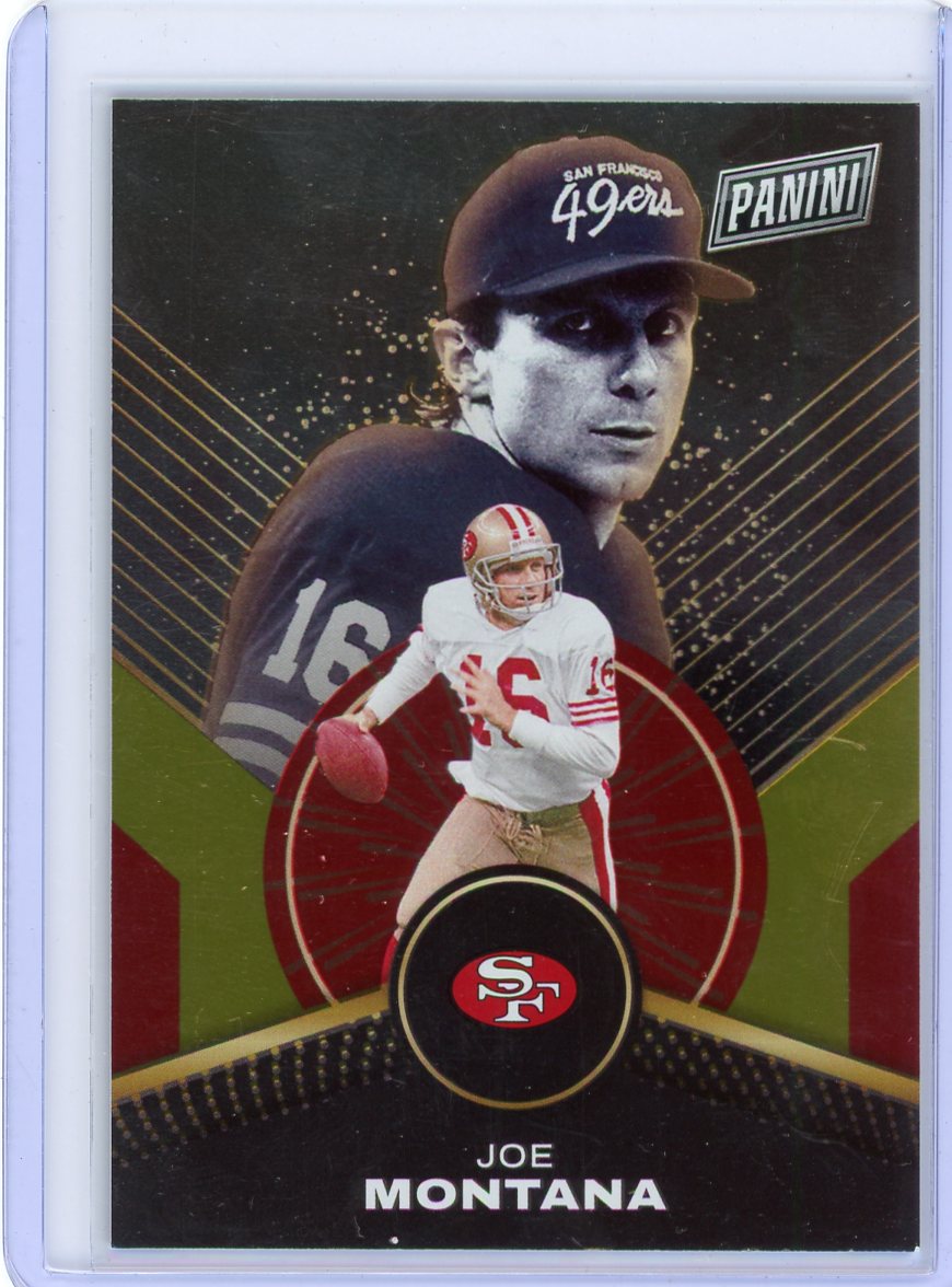 Joe Montana 2024 Panini Player of the Day gold foil #'d 08/10