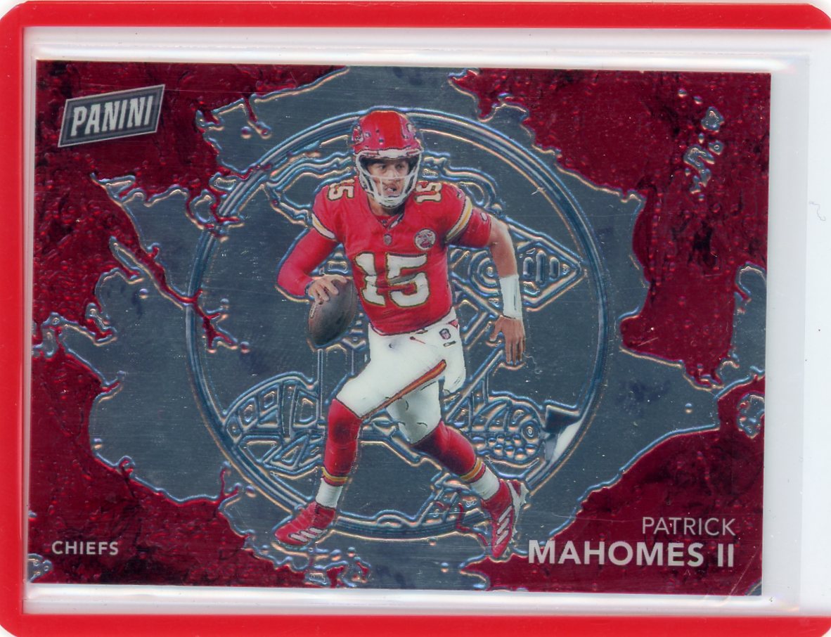 Patrick Mahomes 2024 Panini Player of the Day Splash of Color/Marketing SP #'d 63/99
