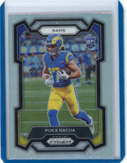 Puka Nacua 2023 Panini Prizm Silver Rookie Card #357