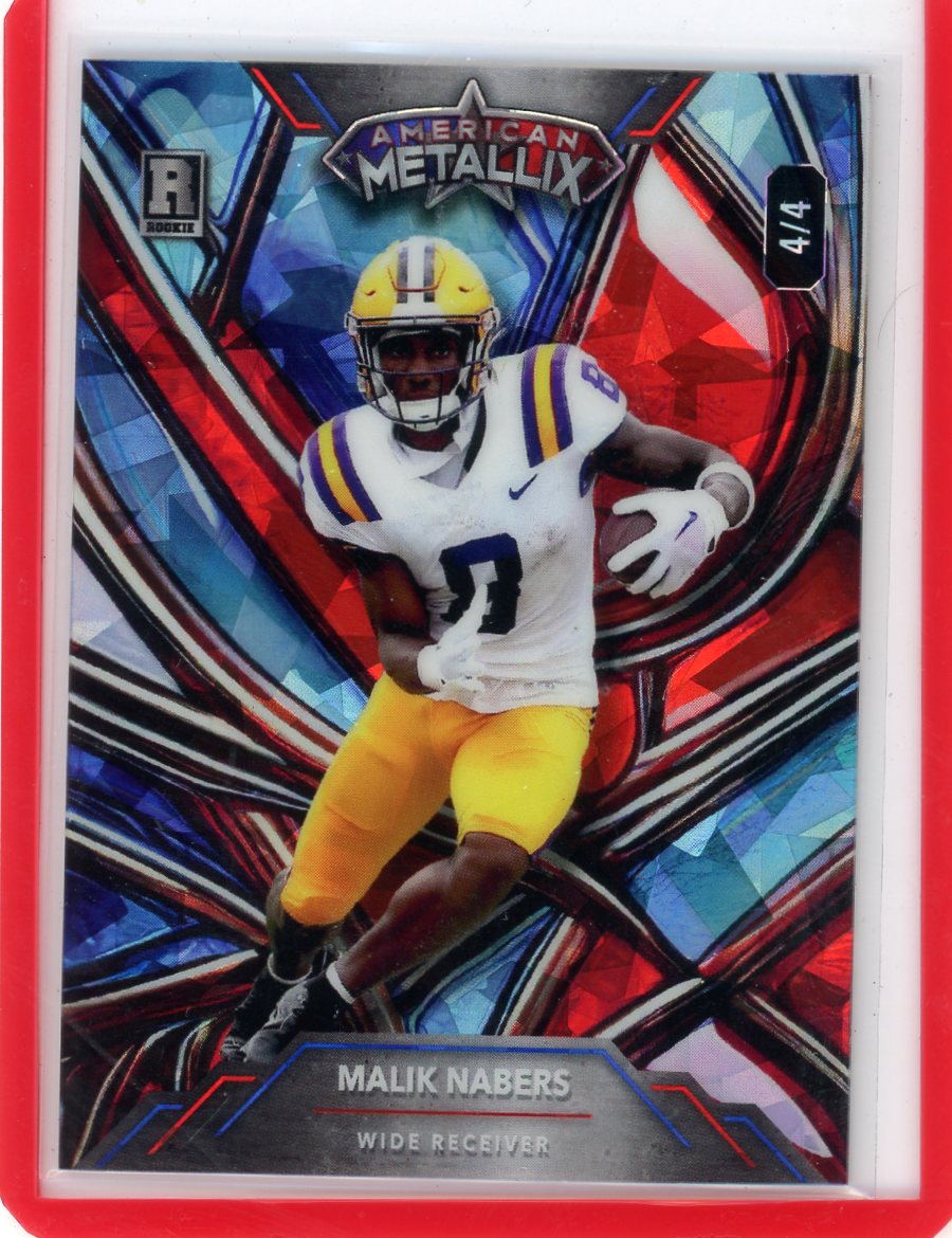 Malik Nabers 2023 Wild Card American Metallix rookie card #'d 4/4