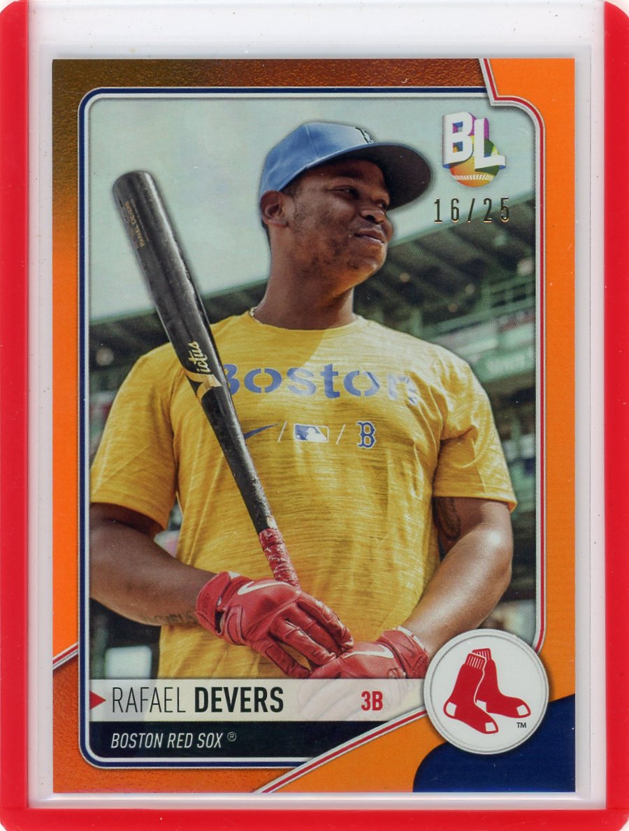 Rafael Devers 2023 Topps Big League orange foil #'d 16/25