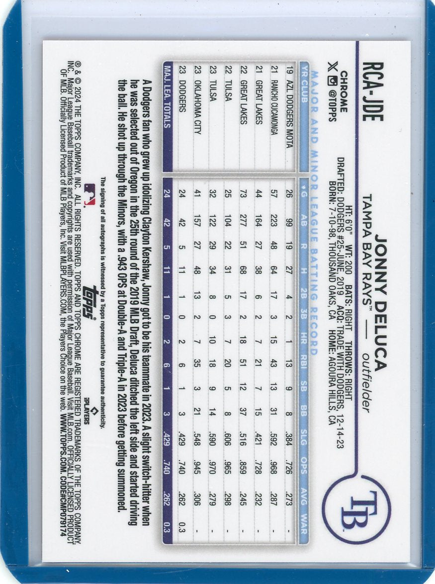 Nolan Schanuel 2024 Topps Chrome Logofractor autograph blue ref. rookie card #'d 111/150
