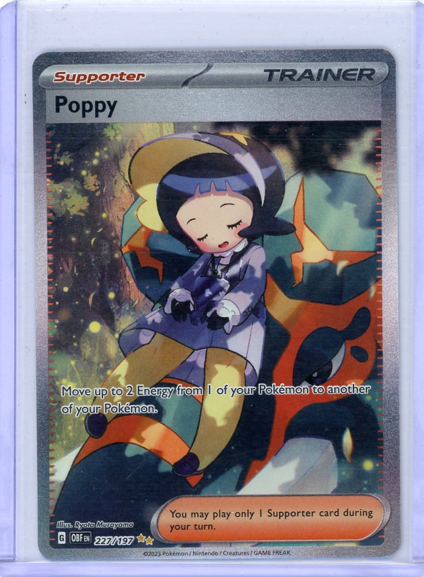 Poppy Pokémon Obsidian Flames Special Illustration Rare #227/197