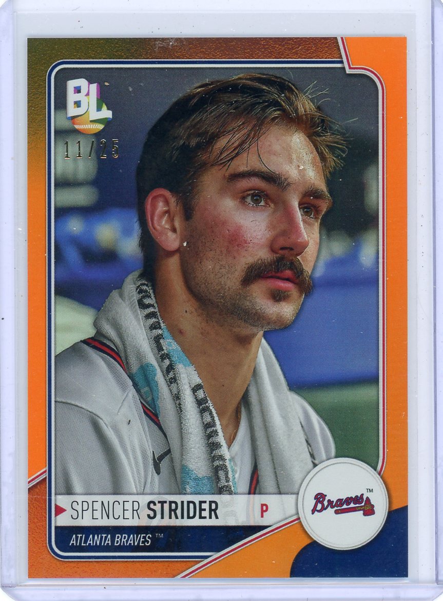 Spencer Strider 2023 Topps Big League orange foil #'d 11/25