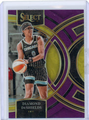 Diamond DeShields 2024 Panini Select WNBA purple prizm #'d 049/149
