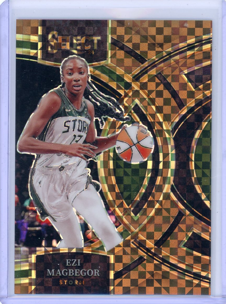 Ezi Magbegor 2024 Panini Select WNBA bronze checkerboard prizm #'d 43/49