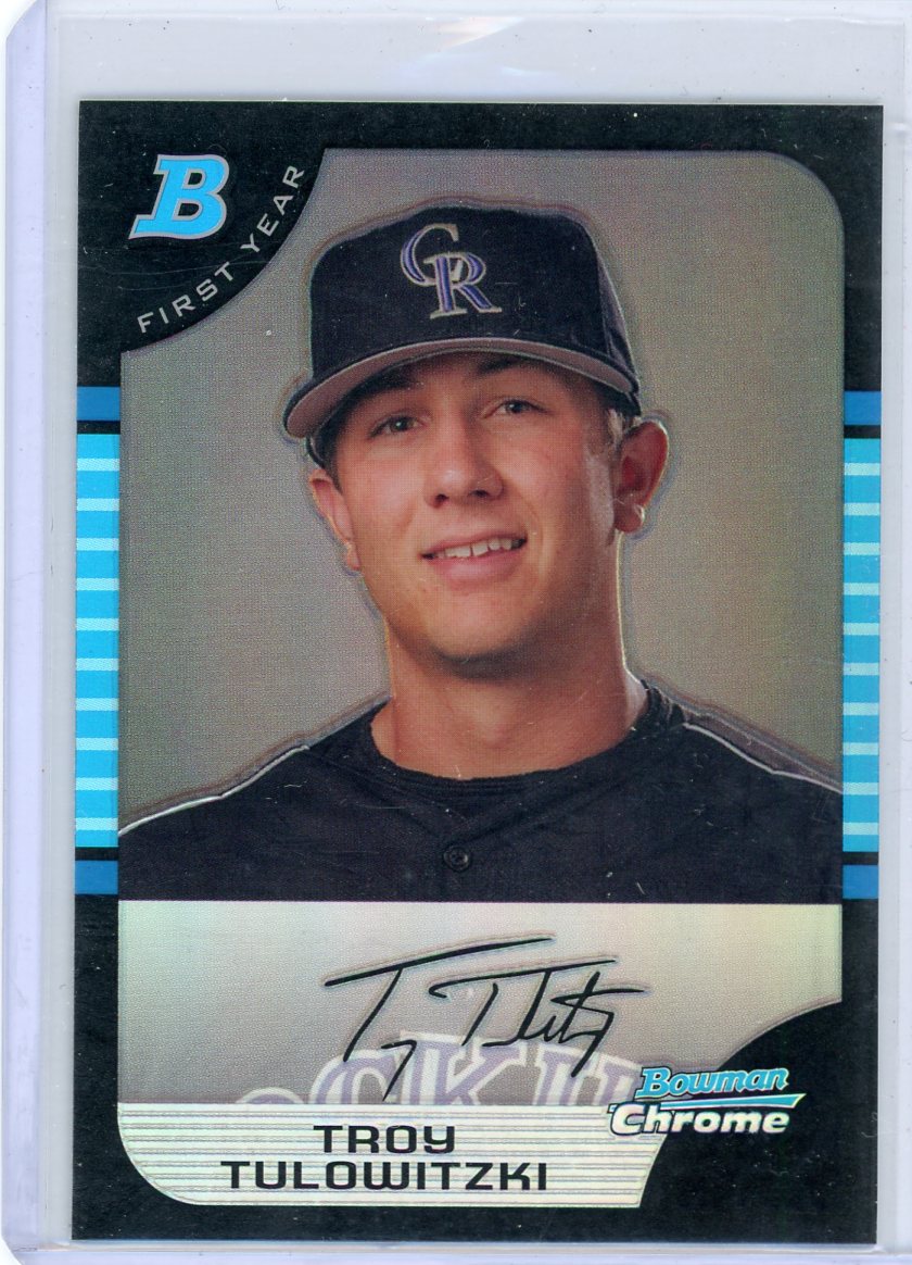 Troy Tulowitzki 2006 1st Bowman Chrome refractor