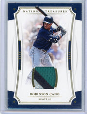 Robinson Cano 2017 Panini National Treasures relic gold #'d 10/15