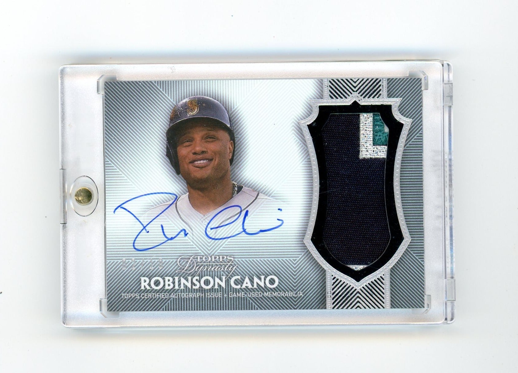 Robinson Cano 2017 Topps Dynasty Dynastic Deed autograph relic #'d 02/10