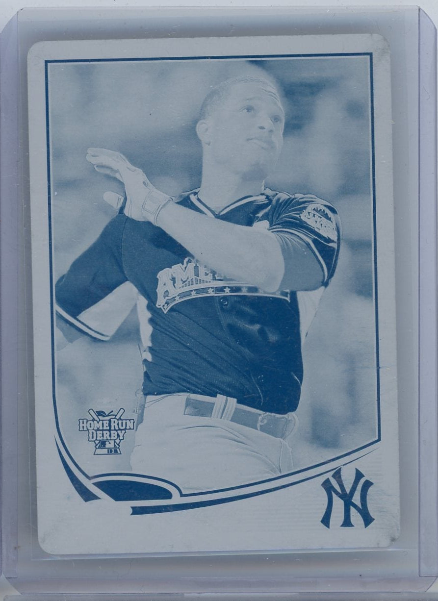 Robinson Cano 2013 Topps Update Cyan Printing Plate #'d 1/1