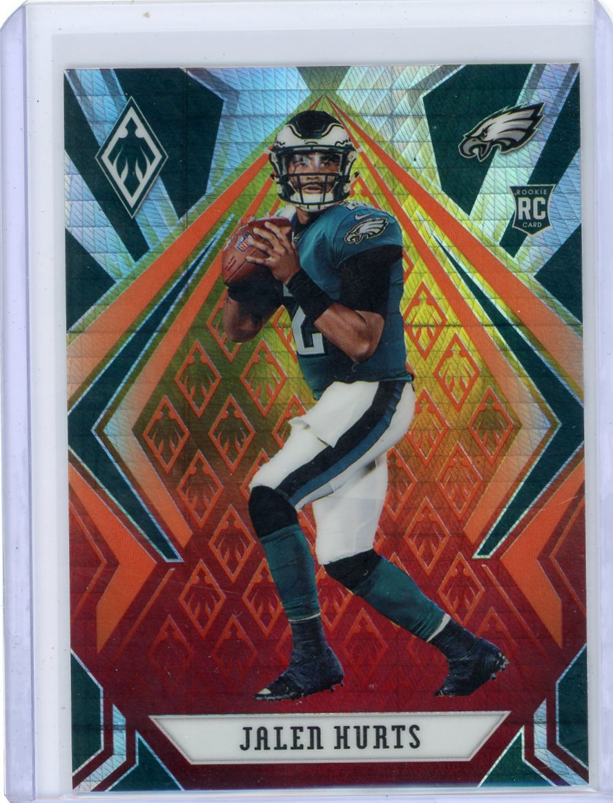 Jalen Hurts 2020 Panini Phoenix Fire Burst RC