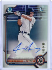 Jace Jung 2022 Bowman Chrome 1st Refractor Auto #'d 019/499