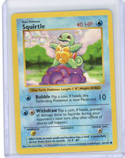 Squirtle Pokémon Base Set Shadowless #63/102