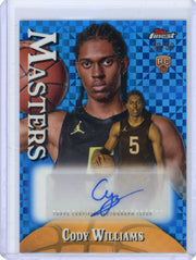 Cody Williams 2024-25 Topps Finest Masters Auto Blue Xfractor #'d 59/99 RC