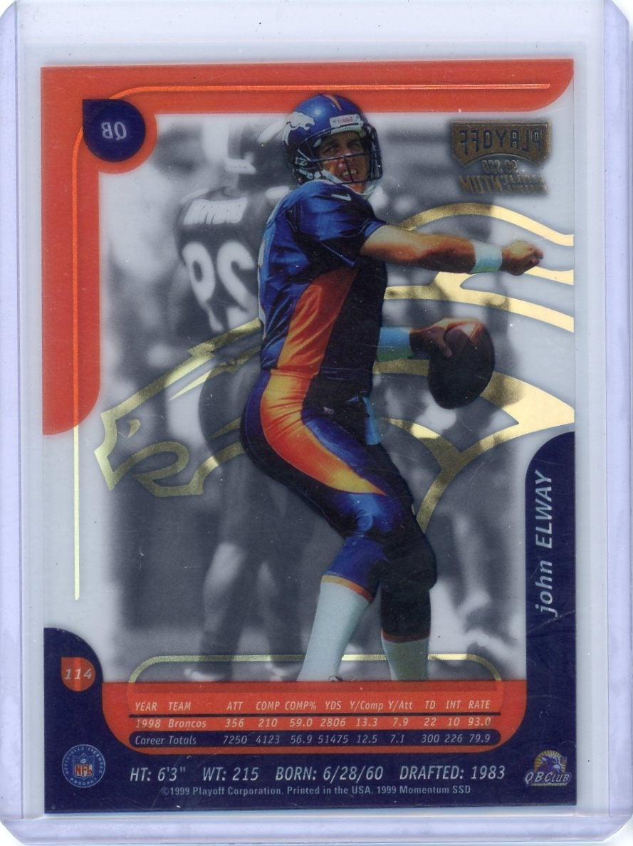 John Elway 1999 Playoff SSD Momentum Insert