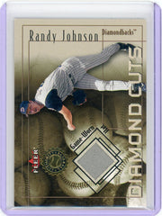 Randy Johnson 2001 Fleer Diamond Cuts Game Used Hat Relic