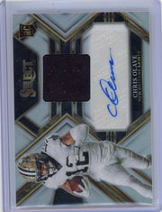 Chris Olave 2022 Panini Select Rookie Patch Autograph Silver #'d 035/199