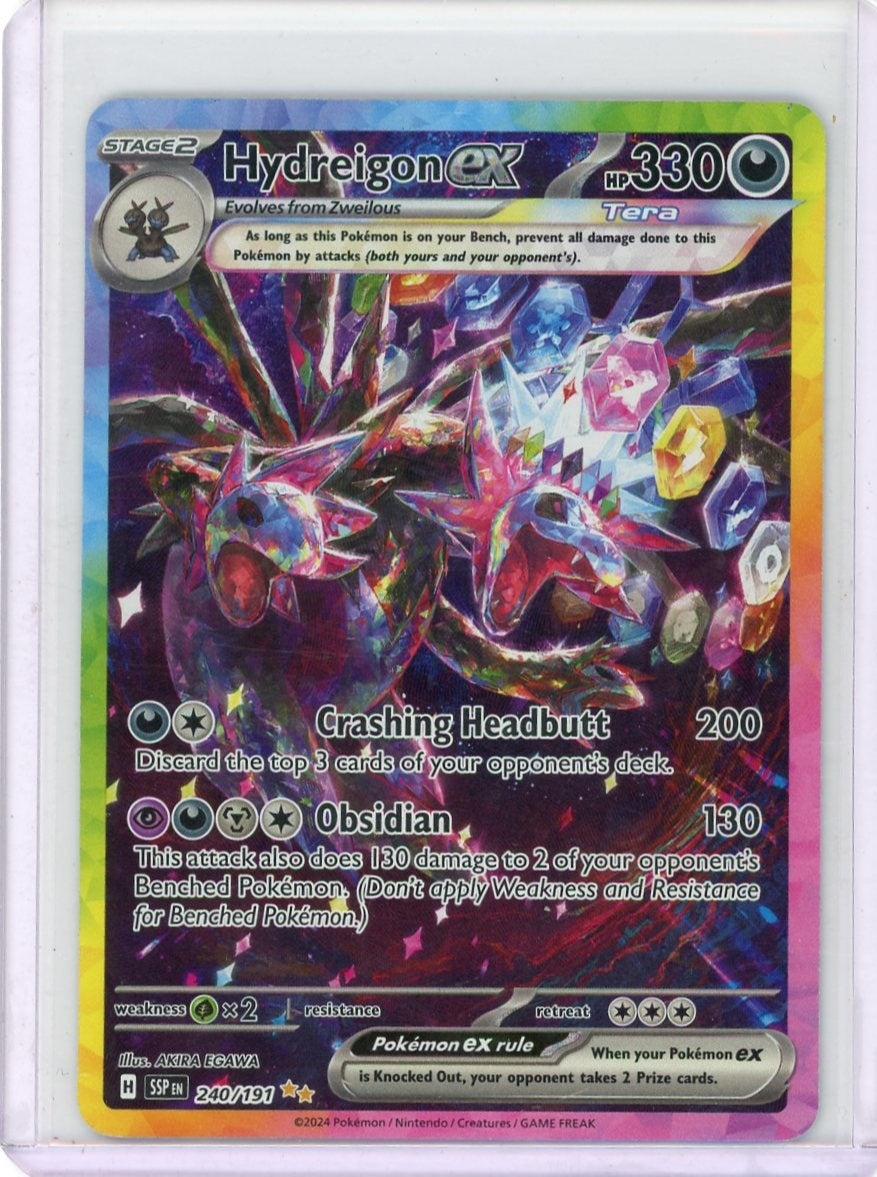 Hydreigon ex Pokémon Surging Sparks Special Illustration Rare #240/191