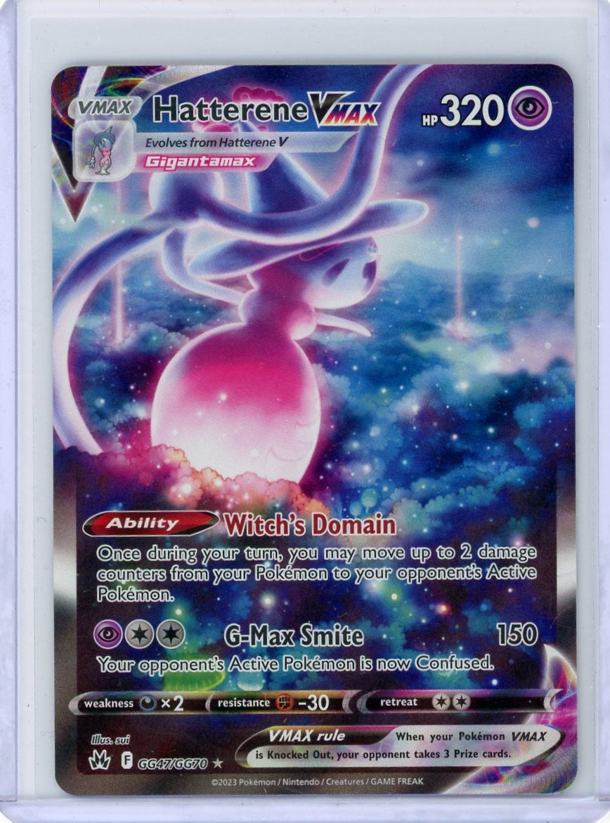 Hatterene Vmax Pokémon Crown Zenith Ultra Rare #GG47/GG70