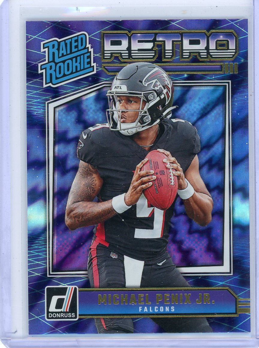 Michael Penix Jr. 2024 Panini Donruss Retro rookie card