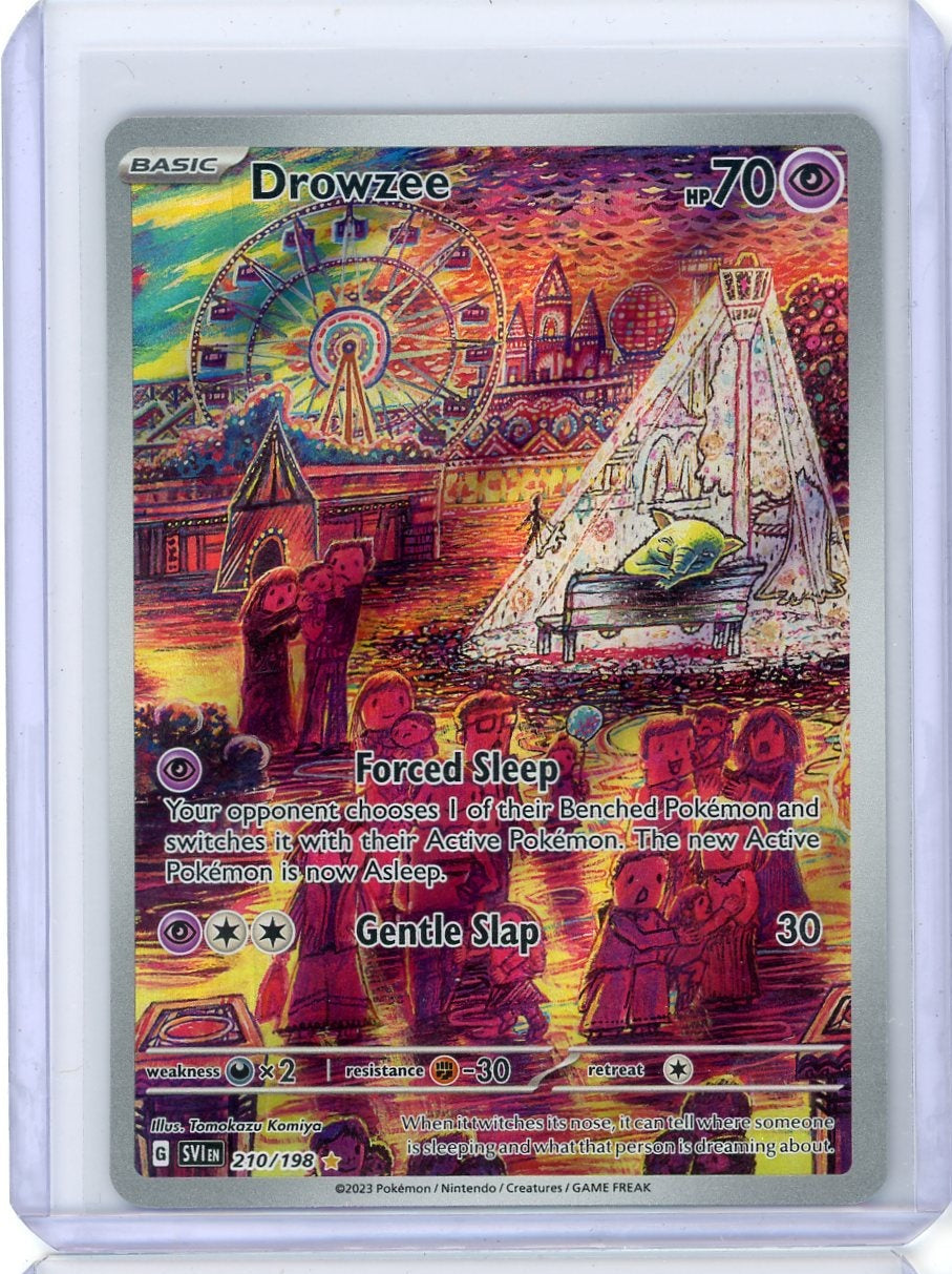 Drowzee Pokémon Scarlet & Violet Illustration Rare #210/198