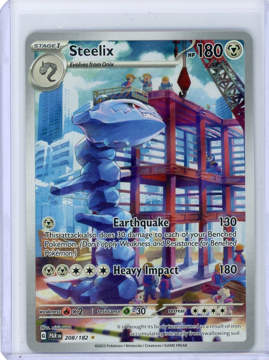 Steelix Pokémon Paradox Rift Illustration Rare #208/182