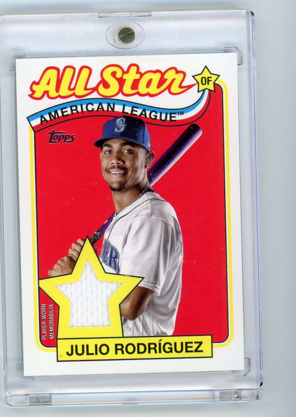 Julio Rodriguez 2024 Topps '89 All Star jersey relic