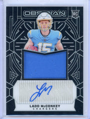 Ladd McConkey 2024 Panini Obsidian RPA #'d 212/299