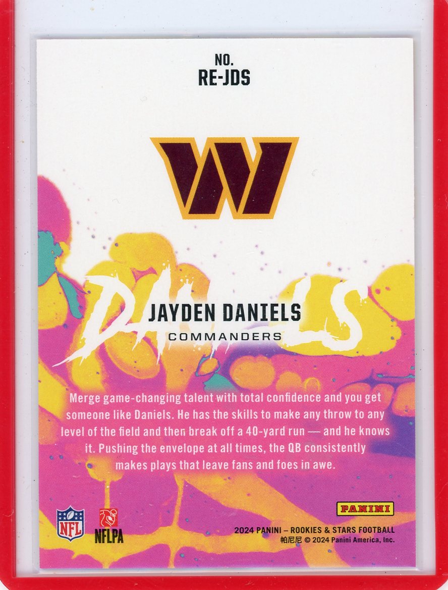 Jayden Daniels 2024 Panini Rookies & Stars Rookie Exclusives rookie card