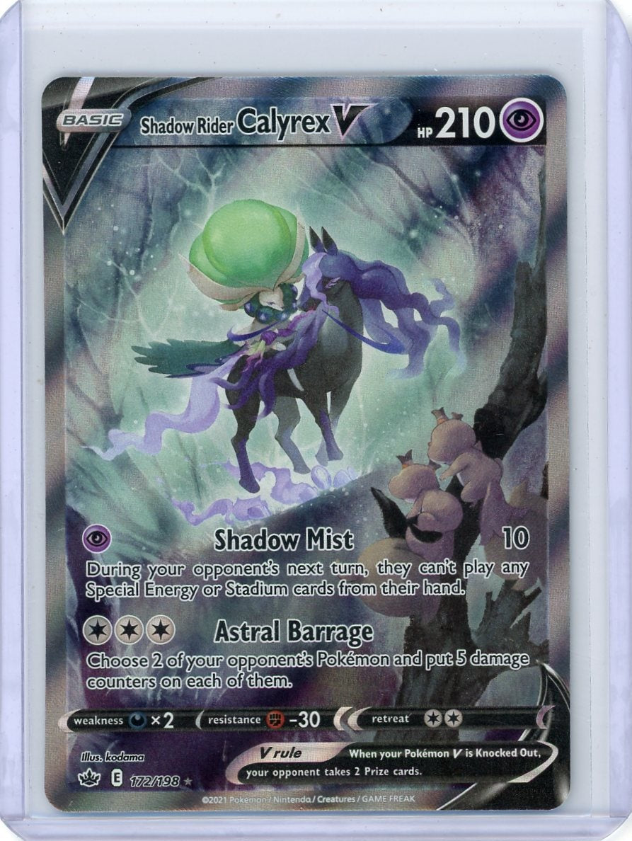 Shadow Rider Calyrex V Pokémon Chilling Reign Alternate Full-Art #177/198