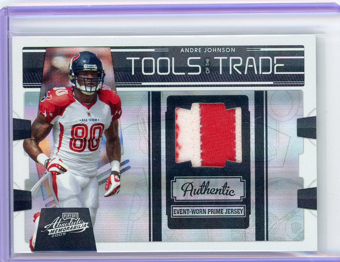 Andre Johnson 2009 Panini Absolute Tools of the Trade auth. game-used relic #'d 17/50