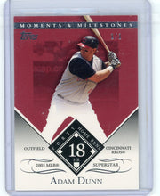 Adam Dunn 2007 Topps Moments Milestones #'d 1/1