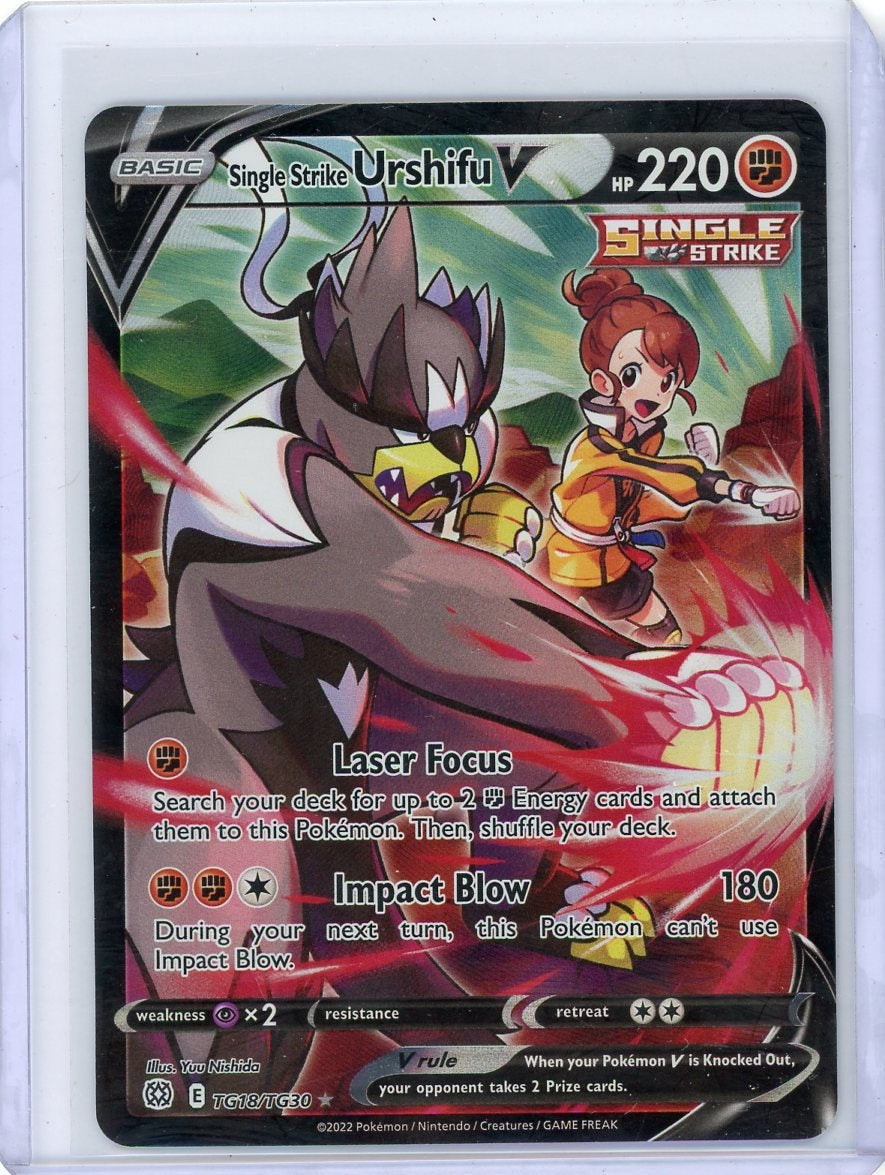 Single Strike Urshifu V Pokémon Brilliant Stars Trainer Gallery #TG18/TG30