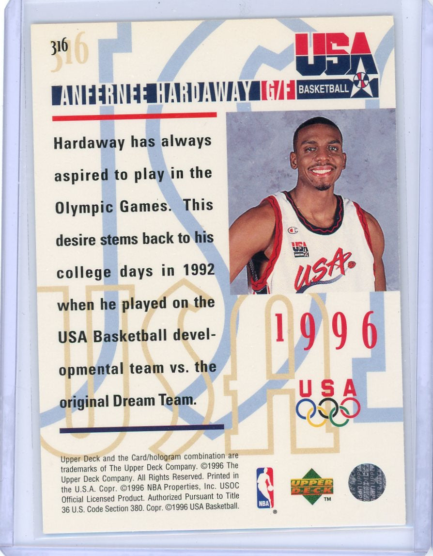Anfernee Hardaway 1996 Upper Deck USA Electric Court #316