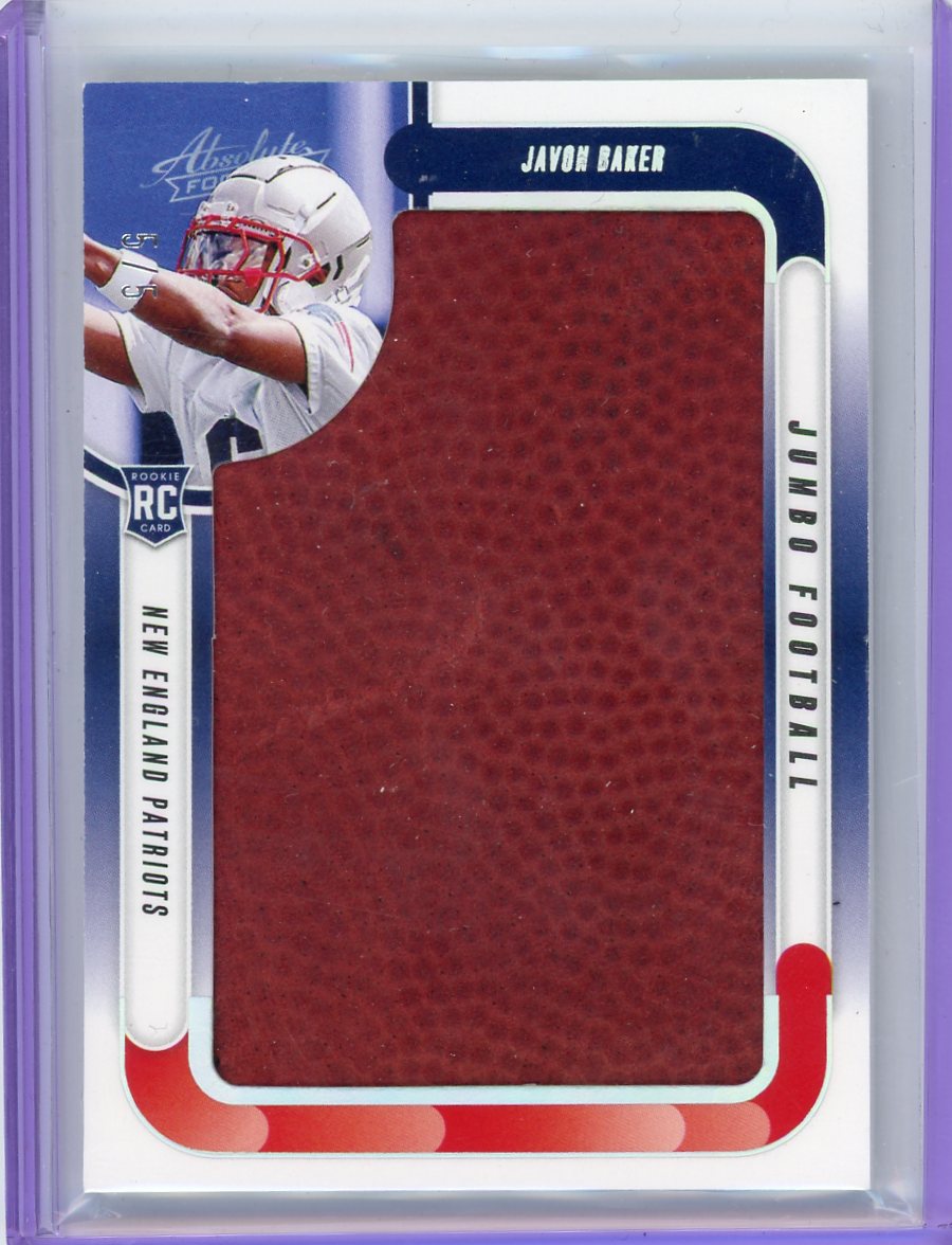 Javon Baker 2024 Panini Absolute Jumbo Football relic rookie card #'d 5/5