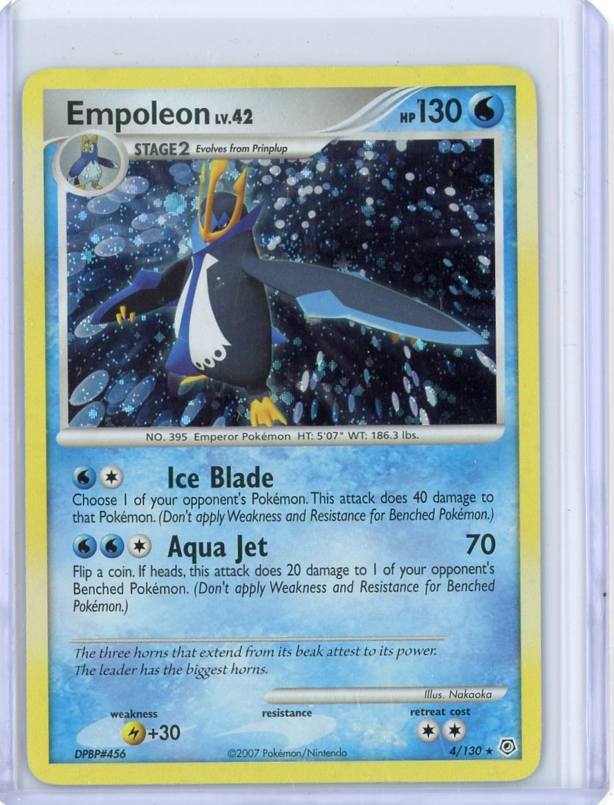 Empoleon Lv. 42 2007 Pokemon rare holo 4/130 – Piece Of The Game