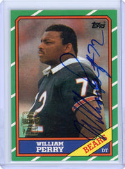William Perry 2001 Topps Archives '86 Reprint Certified Autograph Issue