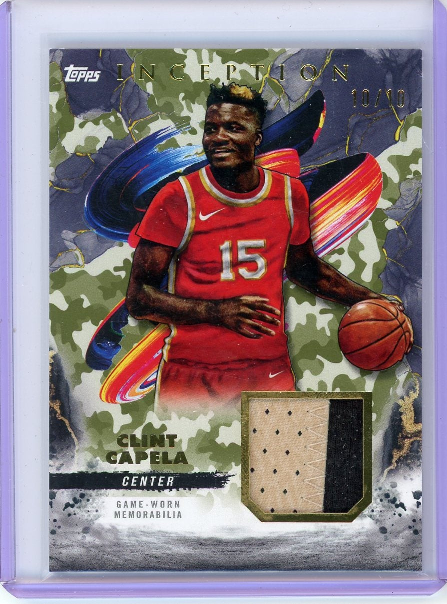 Clint Capela 2024-25 Topps Inception relic gold #'d 10/10