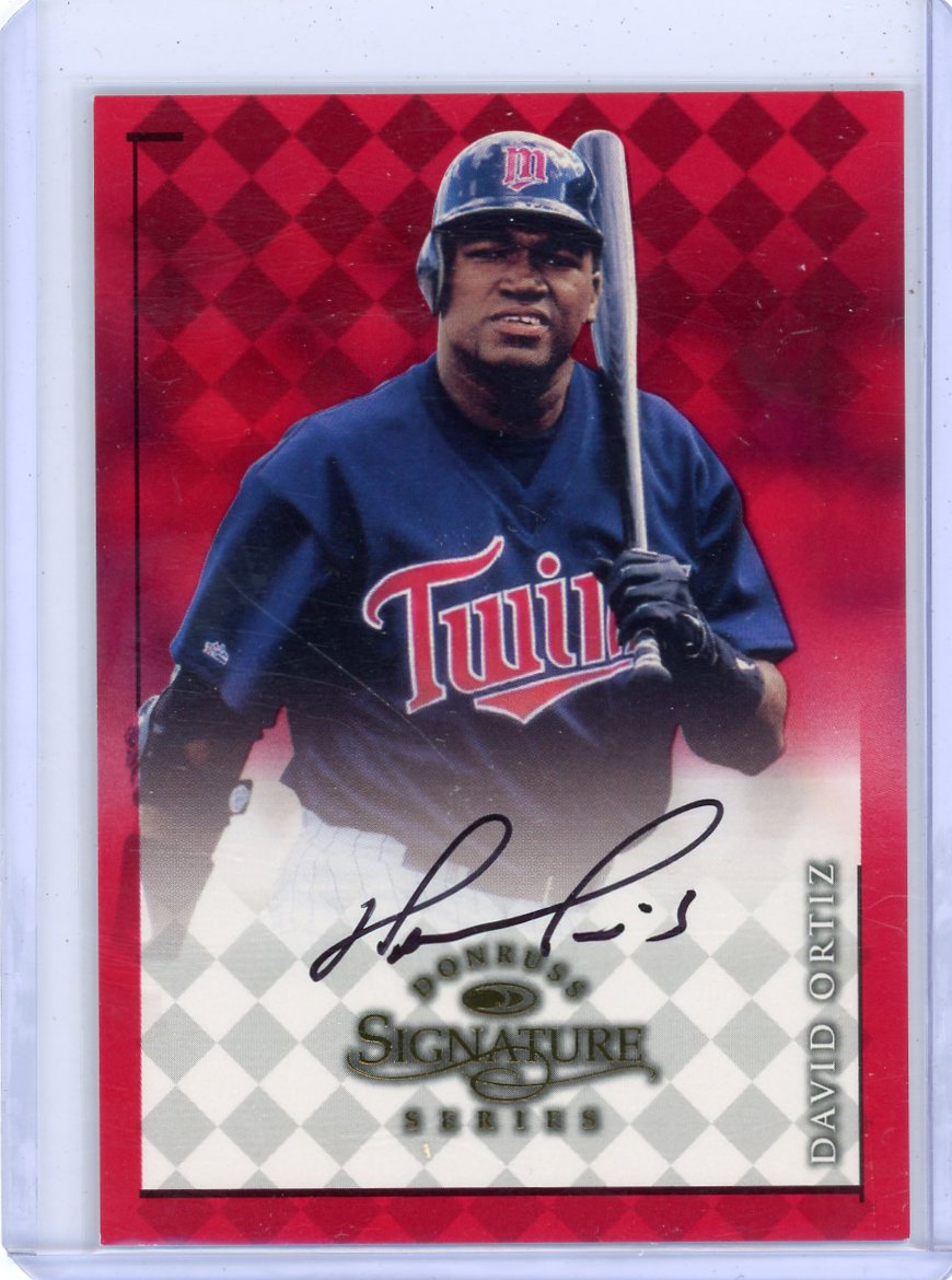 David Ortiz 1998 Donruss Signature Series autograph