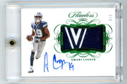 Amari Cooper 2019 Panini Flawless relic autograph green #'d 3/3